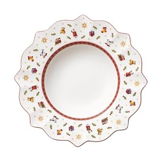 Villeroy & Boch Toy's Delight Soup Bowl, Porcelain, Multi, 26.5 x 26.8 x 14 cm, White/Colourful, plate