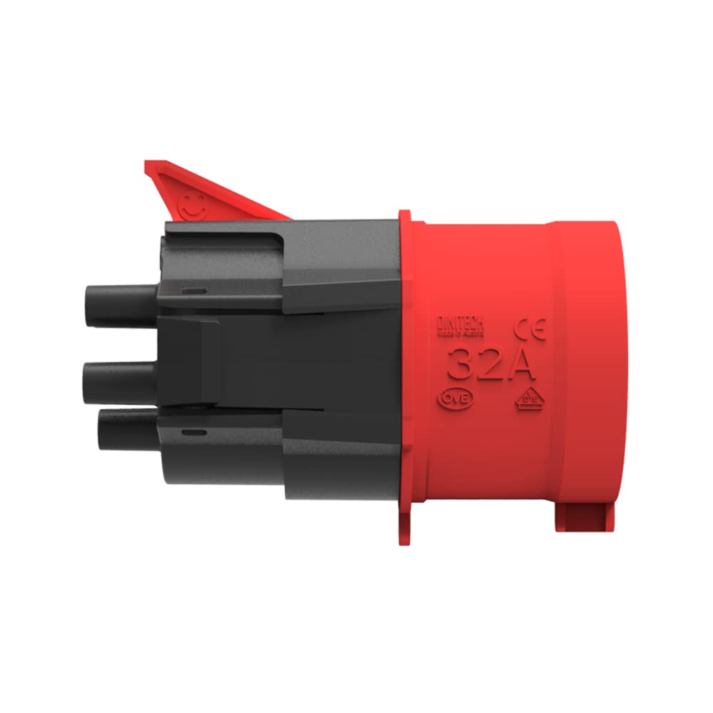 NRGkick Adapter 32 A 5-biegunowy, ładowanie 22 kW, do NRGkick Wallbox, czerwony, czarny