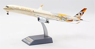 Hobby-Ace Inflight Etihad Airways for Airbus A350-1000 A6-XWB 50th from Abu Dhabi to The World 1/200 Aircraft Pre-Built Model