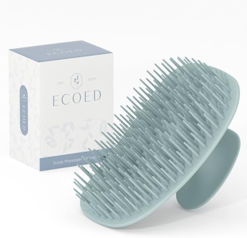 ecoed Scalp Massager Shampoo Brush, Scalp Scrubber & Exfoliator (Blue)