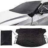 UYYE Car Windshield Snow Cover for Ice and Snow, Enhanced 600D Oxford Fabric Windshield Frost Cover