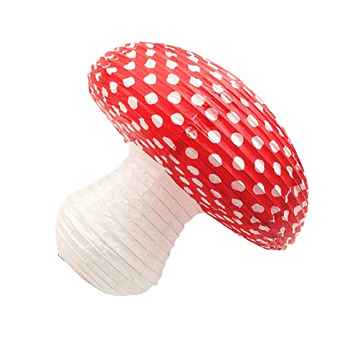 Artibetter Mushroom Shaped Paper Lanterns Unique Party Ornaments for Birthday Wedding and Nursery Decor Durable Design for Festive Celebrations and Creative Atmosphere