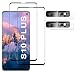 Produktbild Schutzfolie Kompatibel für Galaxy S10 Plus, Fingerabdrucksensor Kompatible, +Linse Schutzfolie, [2+2 Pack] 3D Full Screen Panzerglasfolie, 9H Härte, HD Klar, Displayschutzfolie für Galaxy S10 Plus