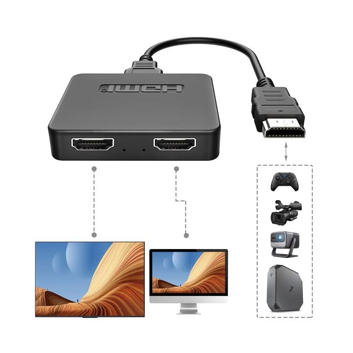 その他 1x2 HDMI2.1 Splitter HDMI 2.1 Splitter 1x2, 8K@60Hz 4K@120Hz 48Gbps, Supports