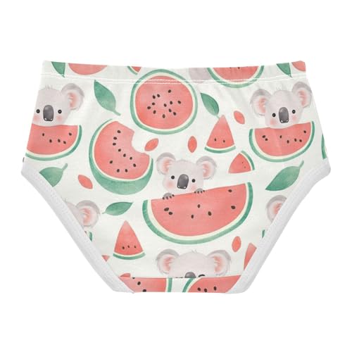 Wusikd Cute Baby Koala Girls' Underwear Cotton Watermelon Girls Briefs Soft Toddler Underwear 2T2