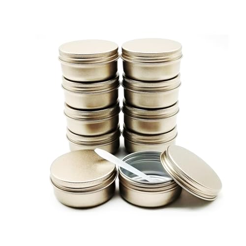 Wopanxye 10pcs 50ml Aluminum Tin Jars, Lip Balm Container, 50gram Travel Makeup Sample Jars - Image 3