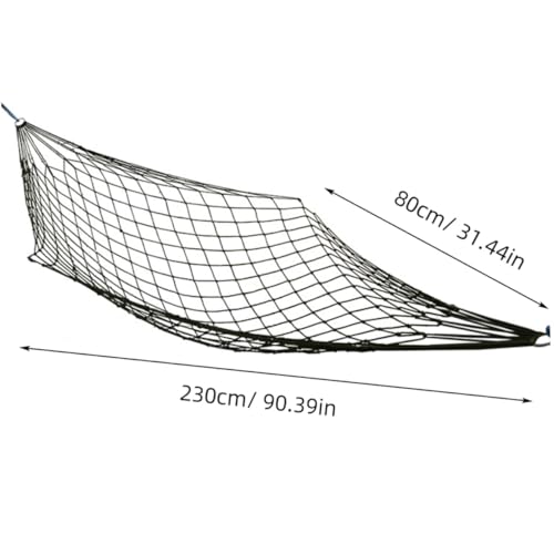 Abaodam Outdoor Nylon Netz Hängematte Leicht mit Seil Belastbar bis 120 Kg Schnelltrocknend Tragbares Schlafnetz für Camping Wandern Garten und Reisen