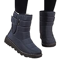 Bontlaarzen voor Dames Winter,Hoge Top Bescherm de Enkel Koud Weer Warm Snowboots voor Waterdichte Vrouwen,Casual Comfortabel Hiking Winterschoenen Dames,Antislip (Color : White, Size : 39 EU