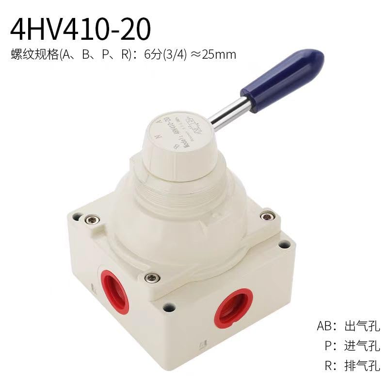 Vanne à rotation manuelle HV200-02 haute précision pour circuits d'air