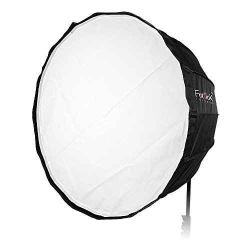 Fotodiox EZ-Pro Deep Parabolic Softbox 28in (70cm) - Quick Collapsible Softbox with Novatron Speedring for Novatron FC-Series, M-Series, and Compatible