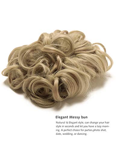 Yamel Messy Bun Scrunchie Chignon Hairpiece Updo Curly Bun Extension Combs In Messy Bun Hair Piece For Women #TOP1