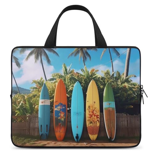 Housse 13 pouces Surf's Up pochette ordinateur portable pour travailler au café ou à la plage