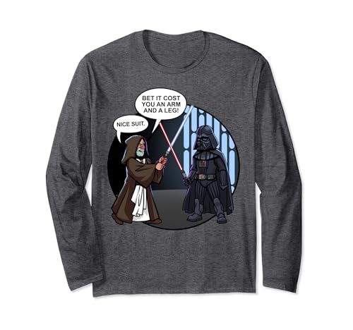 T-shirt Star Wars Vader Obi-Wan à manches longues le cadeau parfait pour fan de science-fiction