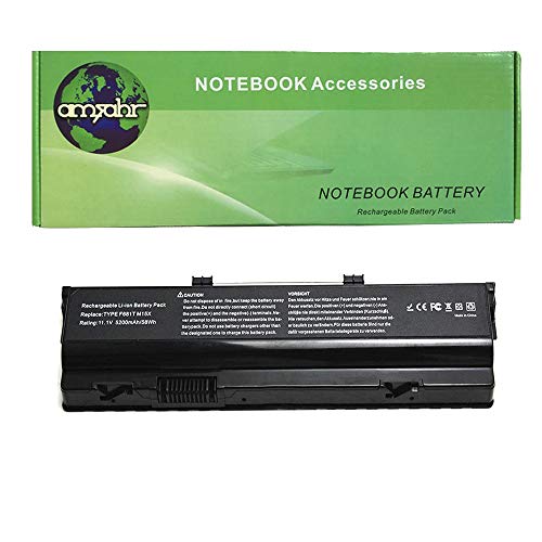 amsahr F681T-02 Ersatz Batterie für Dell 312-0207, D951T, F3J9T (11.1V, 5000mAh) schwarz