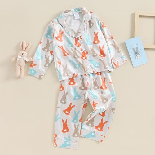 Pajamas For Toddler Girls Kid Baby Silk Pjs Strawberry Long Sleeve Tops Long Pants 2 Pieces Nightgowns Sleepwear2