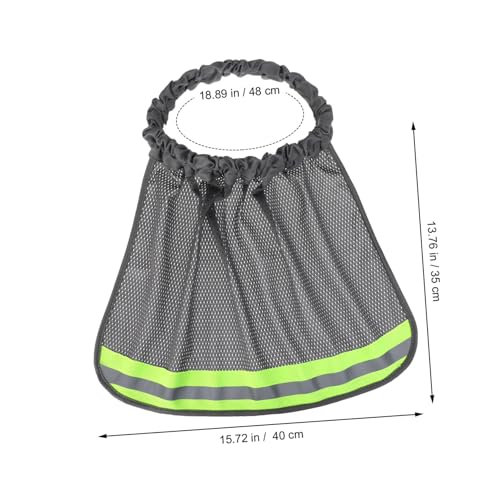 Casco de construcción accesorio con protector de cuello para obras al aire libre 4