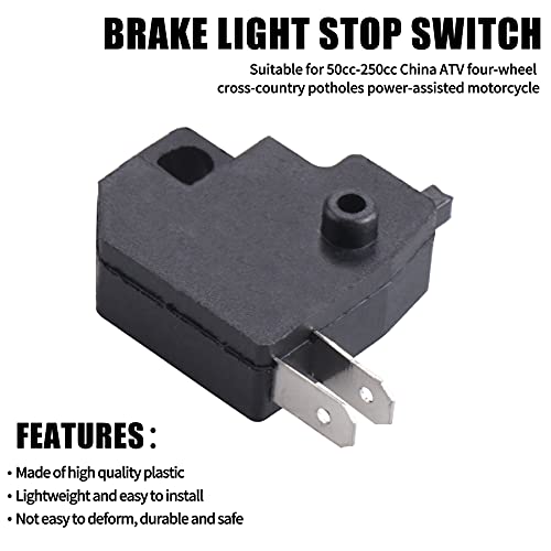 Oraevy Motorcycle Front Left (Right) Brake Light Stop Switch For 50Cc-250Cc Chinese Atv Quad Dirt Pit Bike Moped Scooter Compatible With Yamaha Honda Kawasaki Suzuki Gy6 #TOP4