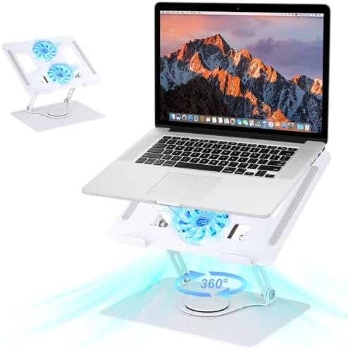 Suporte articulado Ajustável para Laptop e Tablet com Ventilador ...