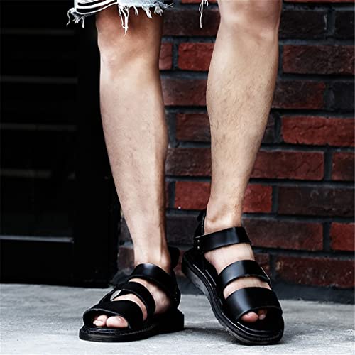 Fashion Leather Mens Casual Sandals Breathable Street Trendy Unisex Sandals(6code)2