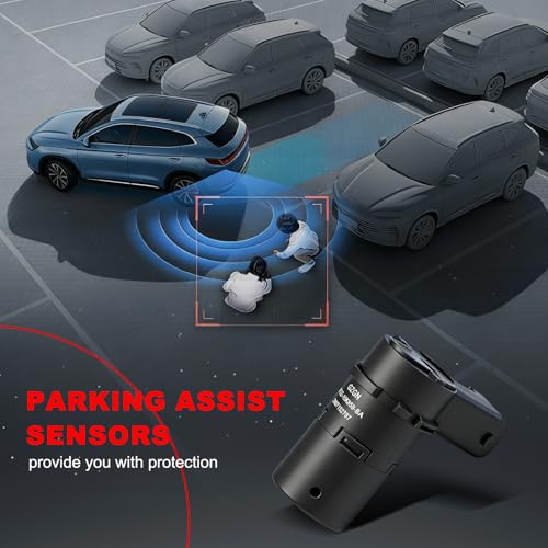 Image of Parking Assist Sensor Compatible with Ford F150 F250 F350 F450 F550 E-150 E-250 Escape Explorer,Lincoln Navigator,Mercury Mariner,3F2Z15K859BA,1 PCS Reverse Backup Bumper Rear Parking Sensors