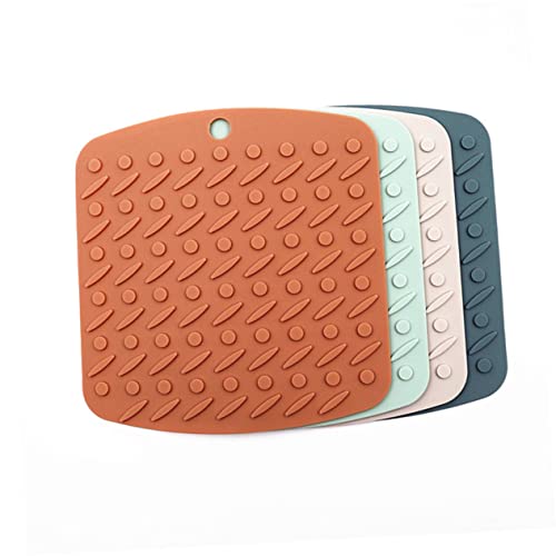 IMIKEYA 2piezas Mats De Antideslizantes para Mesa Aislantes De para y Bebidas De Verde De Mesa Multifuncionales y Fáciles De Limpiar