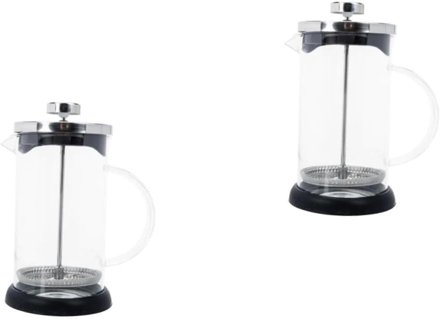 Ciieeo 2pcs Coffee Maker Milk Frothing Cup for Espresso Coffee Sturdy Milk Foamer Pot Manual Press