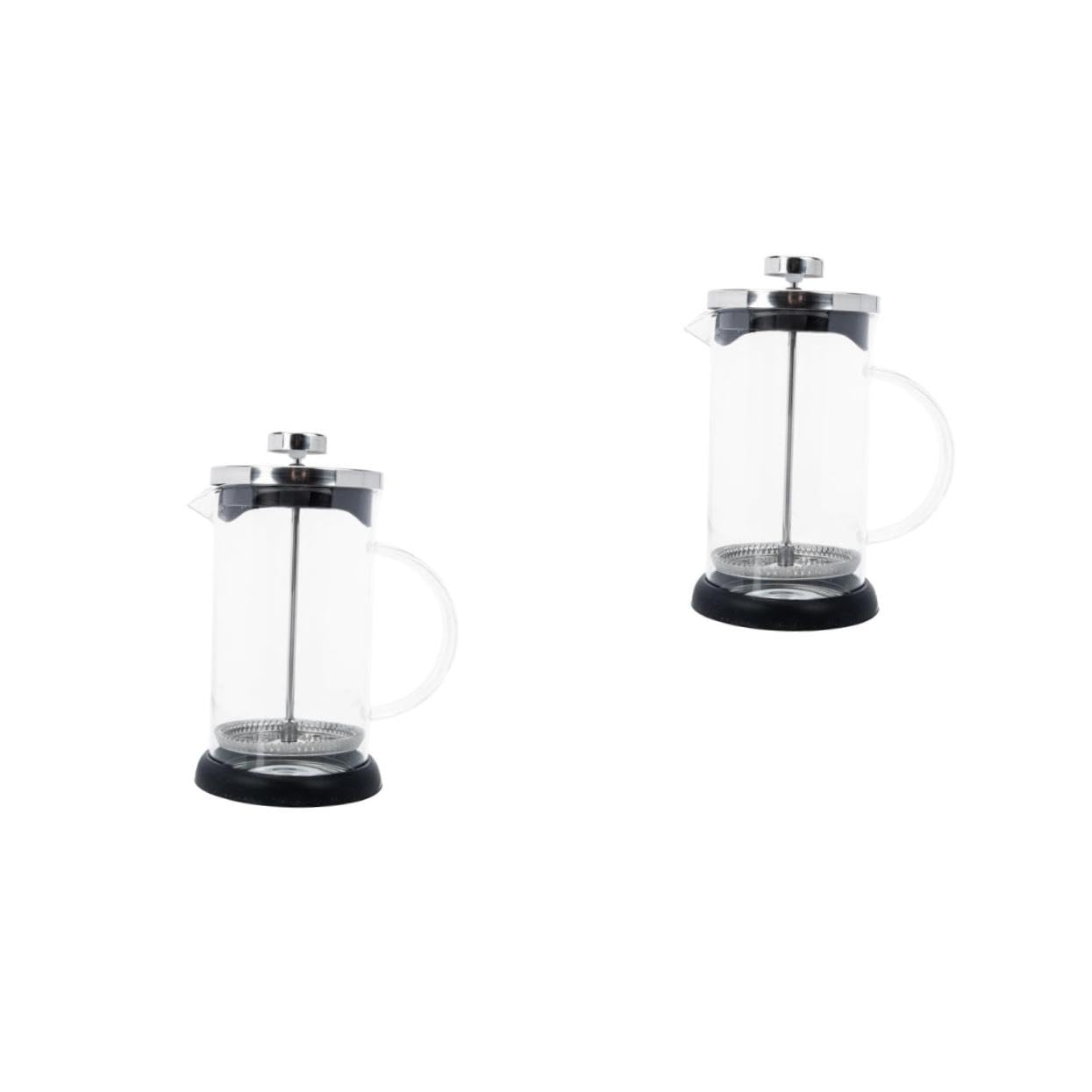 Ciieeo 2pcs Classic Cold Brew Press Pot Manual Milk Maker Milk Frother Kettle Perfect for Household Use