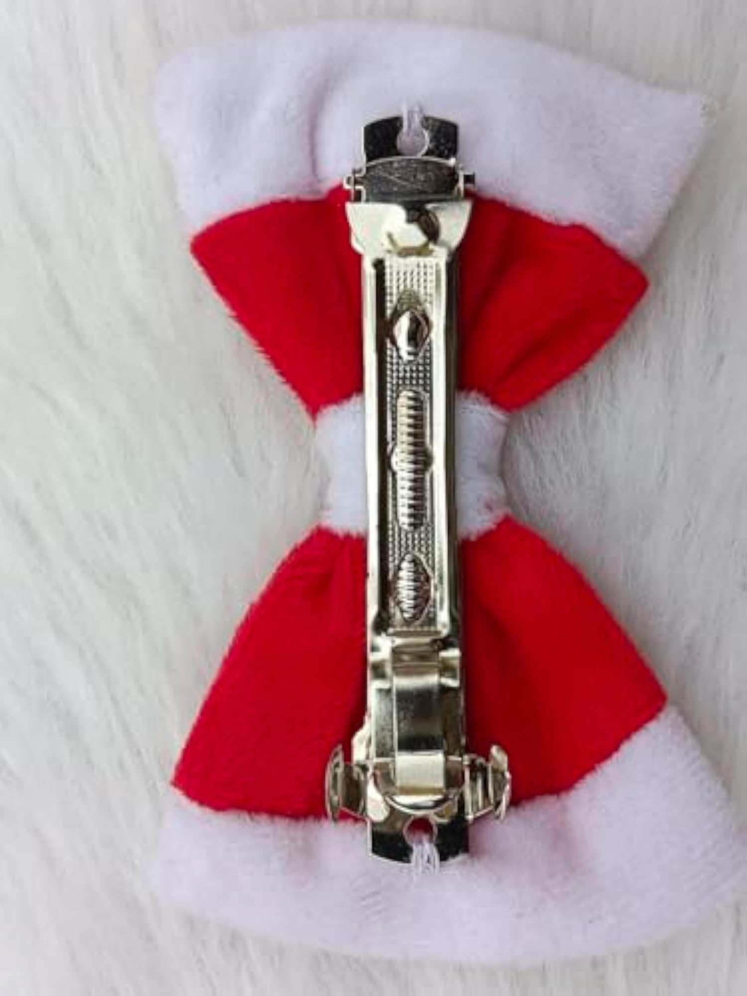 Charming Handmade Christmas Bow Hair Clips for Girls, 2 Pack