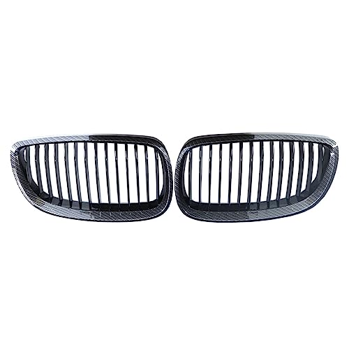 Calandre avant 2 pièces pour BMW E92 E93, remplacez vos grilles ternies par le style carbone
