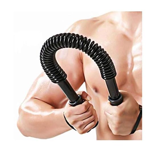 GETUPP Practical Power Twister Bar Arm,Shoulder Builder Spring Exercise Bar, Chest and Bicep Blaster Flexible Strength Rod Exerciser Hand Gripper (Length:61cm, Intensity:40kg)