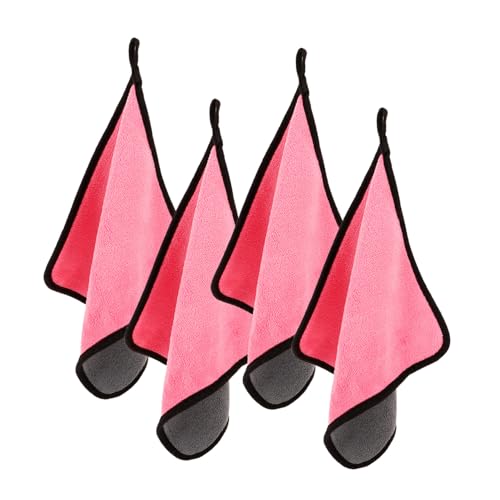 GOOHOCHY 4pcs Microfiber Billiard Cleaning Towel Fleece Billiards Accessories Snooker Pool Polishing Cloth