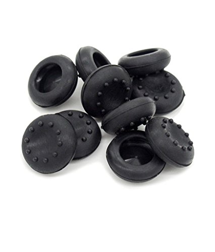 Distinct® 10 Stück Silikon-Analog-Griffe Thumb-Stick Griffkappen Abdeckung für PS2 / PS3 / PS4 / XBOX ONE/XBOX 360 / ONE-Controller