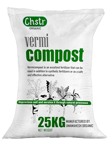 Image of Vermicompost Organic Manure for Home Garden, Pots and Farming (25 Kg)