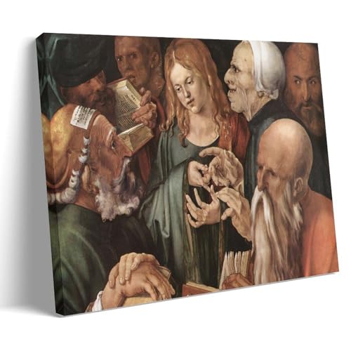 Gothic Tableau Jésus Parmi Les Docteurs Albrecht Dürer Décoration Murale Appartement Esthétique