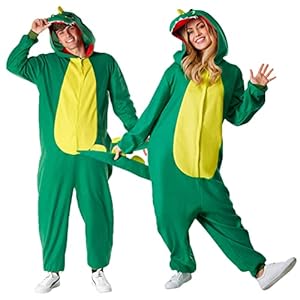 MORPH Disfraz Dinosaurio Adulto Pijama, Disfraces Dinosaurio Adulto, Disfraces Animales Para Adultos, Disfraz Pijama Dinosaurio Adulto, Disfraz Carnaval Adulto Halloween Mujer Hombre Tallas M,L,XL