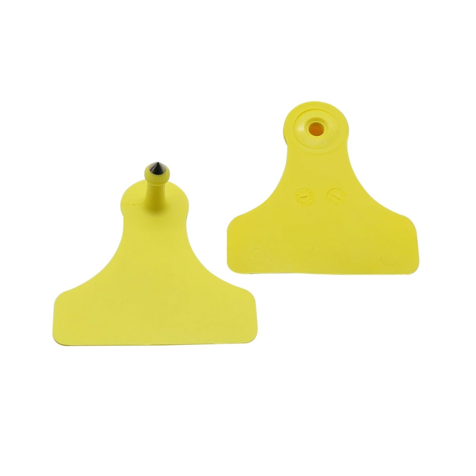 50/100 set 60 x 58 mm maiale scrofa bestiame TPU orecchio piastra senza parole double face marcatore vuoto etichetta numero personalizzato fattoria identificazione animali (100 sets)