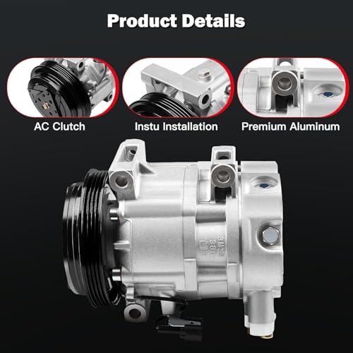 Image of CCIYU AC Compressor w /Clutch for Nissan 350Z 3.5L 2003-2007