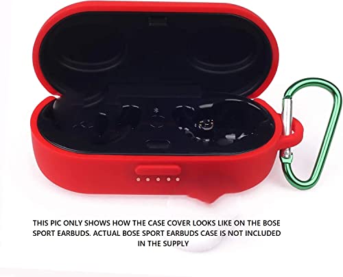 Image of Silicon Cover Compatible with Bose Sport Wireless Earbuds Case (is NOT Compatible with Bose Sound Sports, NEW Quite Comfort Earbuds, Only Silicone Cover Included) (White)