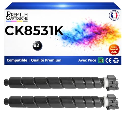 Toner Triumph-Adler CK8531K compatible pack de 2 cartouches noires 30000 pages Premium Cartouche