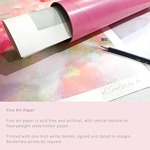 Gilded Lily Fashion Illustration, Watercolor, Soft Purple Aesthetic, Large Portrait Painting Gold Leaf, Beauty Salon Decor #TOP5