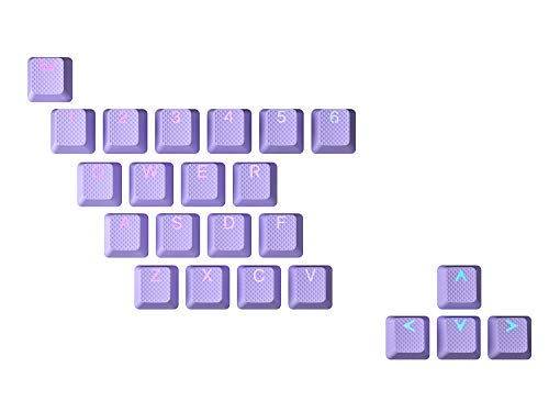 HK Gaming Rubber Backlit Doublesht Keycap Set | OEM Profile for Mechanical Keyboard (23 Keys, Lavender) HK Gaming Rubber Backlit Doublesht Keycap Set | OEM Profile for Mechanical Keyboard (23 Keys, Lavender)