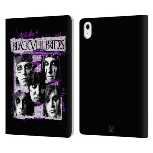 Étui portefeuille en cuir Black Veil Brides compatible iPad Air 11 pouces protection intégrale rock