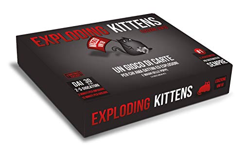 Contiene: 56 Carte Asmodee - Exploding Kittens VM18, Gioco di Carte, Party Game, Vietato ai Minori di Anni 18, Edizione in Italiano, 8616