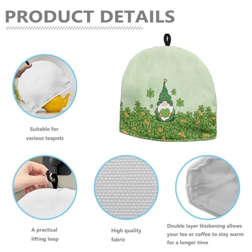 ZUXONGSY Green Teapot Insulation Cover Keeping Warm Tea Cup Warmer Cozy Tea Kettle Cover for Table Tea Kettle Cover Teapot Electric Tea Kettle Dust Cover for Kitchen Accessories
