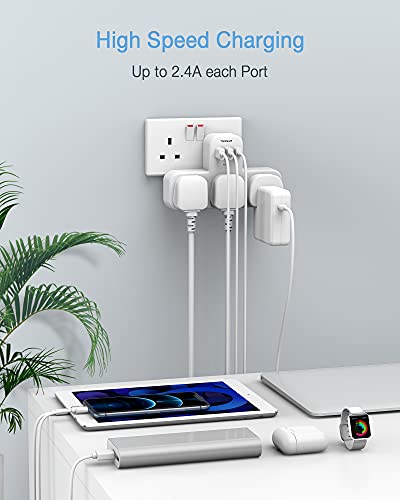 Plug-Adapter-TESSAN-Extension-Plug-with-3-USB-Socket-3-Way-Plug-Adapter-UK-Multi-Plug-Adaptor-Wall-Plug-Extender-for-Home-Office-Triple-Adapter-Plug-UK-Multiplug-Socket-Adapter-for-PhoneTablet