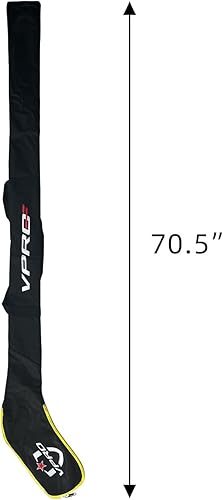 Miniatura 7 de VPRO Bolsa de palo de hockey con tira de hombro ajustable, bolsa de equipo de hockey sobre hielo, bolsa de palo de hockey sobre hielo para