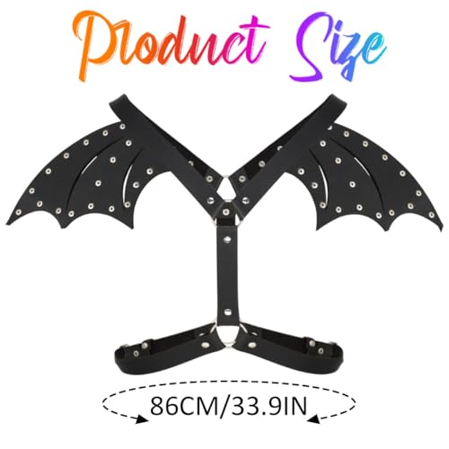 COSYDAYS Black Chest Harness Belt Gothic Leather Belts Punk Body Accessories for Women4