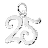 Quantity: 1 Sterling Silver Charm Includes a 6mm sterling silver keychain split ring for attachment. No soldering needed. The charm is hallmarked and fits a traditional charm bracelet or chain necklace Dimensions: 12 x 15 mm (1/2" x 9/16") Made in US...