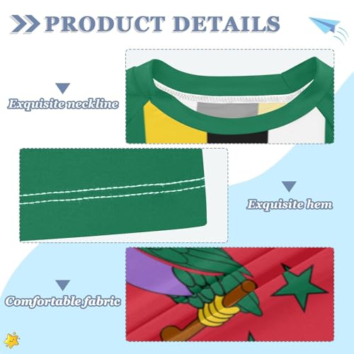 Aflyko Patriot Kid Rashguard Shirt Dominica Flag Boys Girls Swimsuit Top3
