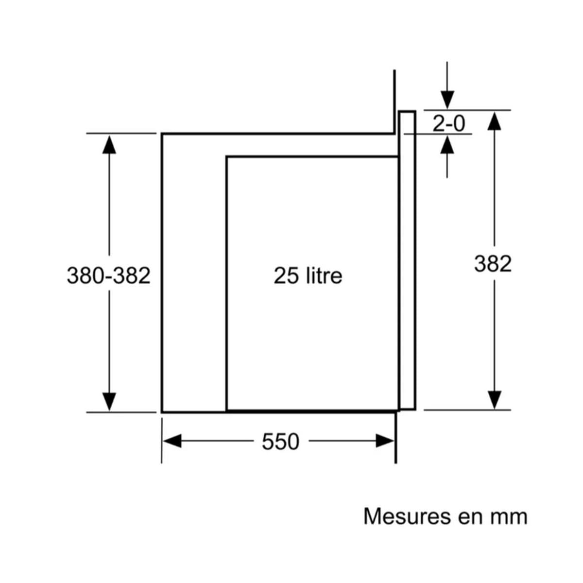 Micro ondes mono fonction Neff HLAGD53G0 gris graphite